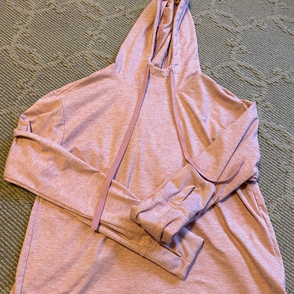 Brushed Pink Athletic Hoodie